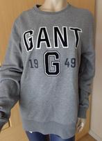GANT grijze ZGAN sweater met print maat L, Kleding | Heren, Maat 52/54 (L), Gedragen, Grijs, GANT