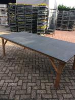 markttafel, Huis en Inrichting, Tafels | Sidetables, Ophalen, Gebruikt, 25 tot 50 cm, Rechthoekig