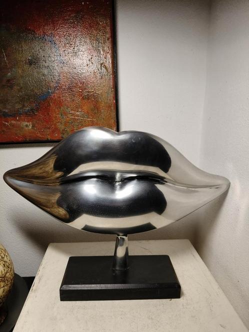 2778 design Aluminium Lips Sculptuur, Antiek en Kunst, Kunst | Beelden en Houtsnijwerken, Ophalen of Verzenden