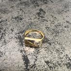 14 karaat gouden pinkring heren, Sieraden, Tassen en Uiterlijk, Ringen, Ophalen of Verzenden, Nieuw, Goud, Dame