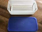 Tupperware groente/fruitbox inhoud 6 liter, lengte 35cm, Ophalen of Verzenden, Gebruikt, Wit, Overige typen