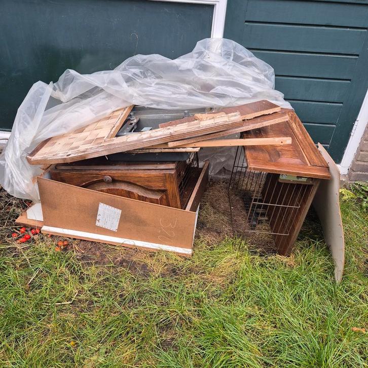 70s keuken onderdelen, hout voor hobby project, Doe-het-zelf en Verbouw, Overige Doe-het-zelf en Verbouw, Gebruikt, Ophalen