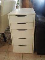 Mooie Witte Ladekast., Ophalen, Minder dan 50 cm, Gebruikt, 5 laden of meer