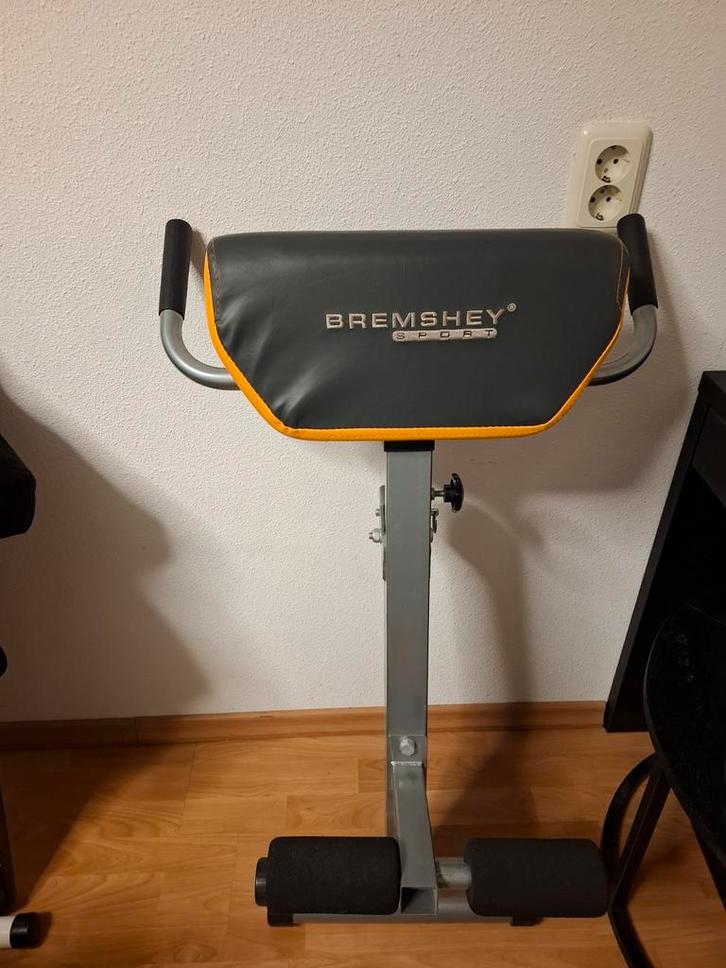 Bremshey Rugtrainerbank - Verstelbaar & Opklapbaar, Sport en Fitness, Fitnessapparatuur, Gebruikt, Overige typen, Buik, Rug, Metaal