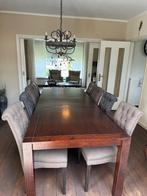 Eettafel kersenhout (verstelbaar), Ophalen, Gebruikt, 200 cm of meer, 50 tot 100 cm