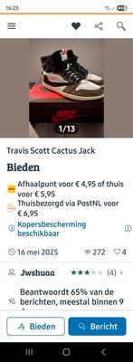 travis scott cactus  jack, Ophalen of Verzenden, Zo goed als nieuw, Zwart