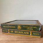 Antieke Deksel van Vensterblik De Beukelaer Antwerpen Groen, Antiek en Kunst, Curiosa en Brocante, Ophalen of Verzenden