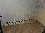 Tweepersoonsbed met matras, Huis en Inrichting, Ophalen, Wit, Tweepersoons, 140 cm