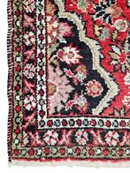 Handgeknoopt Perzisch wol Hamadan Lilihan tapijt 80x158cm, Gebruikt, 100 tot 150 cm, Crème, Onbekend