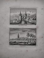115-116 Delft Oostpoort Voorschoten Kopergravure dl 3, Antiek en Kunst, Ophalen of Verzenden