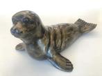 Echt bronzen beeld Zeehond OOk geschikt voor buiten, Antiek en Kunst, Ophalen