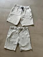 2 korte sweatpants/broeken grijs melange M Fila en Logg H&M, Kleding | Heren, Fila H&M, Gedragen, Grijs, Maat 48/50 (M)