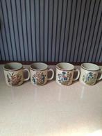 Vintage Koffie Bekers - Set van 4, Keramiek, Ophalen of Verzenden, Zo goed als nieuw, Overige stijlen