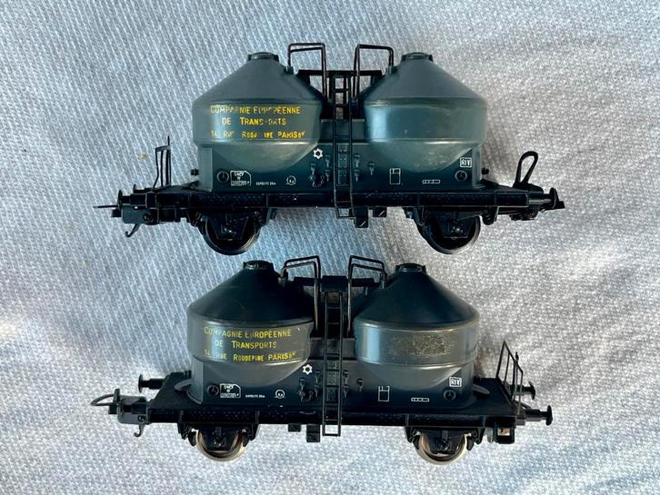 2 Lima SNCF Silowagens, Hobby en Vrije tijd, Modeltreinen | H0, Gebruikt, Wagon, Gelijkstroom, Lima, Ophalen of Verzenden