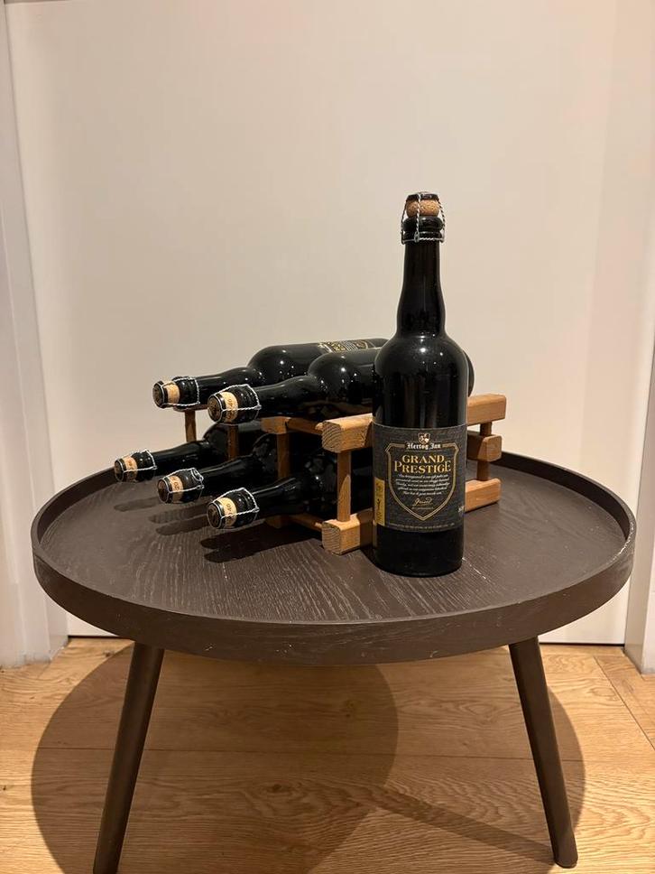 6 flessen 2020 Hertog Jan Grand Prestige op rijpingsrekje, Verzamelen, Biermerken, Zo goed als nieuw, Flesje(s), Hertog Jan, Ophalen of Verzenden