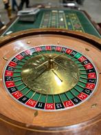 Vintage casino roulette tafel met Caro Paris wiel en fiches, Ophalen, Zo goed als nieuw