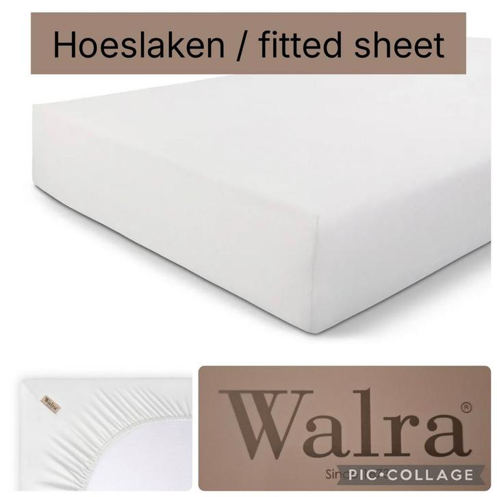 Nieuw hoeslaken Walra - 100% jersey katoen - 90 x 200 cm, Huis en Inrichting, Slaapkamer | Beddengoed, Nieuw, Hoeslaken of Sloop