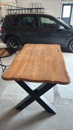 Massief eiken tafelblad ( zonder poten ), Huis en Inrichting, Ophalen, Gebruikt, Eikenhout, 50 tot 100 cm