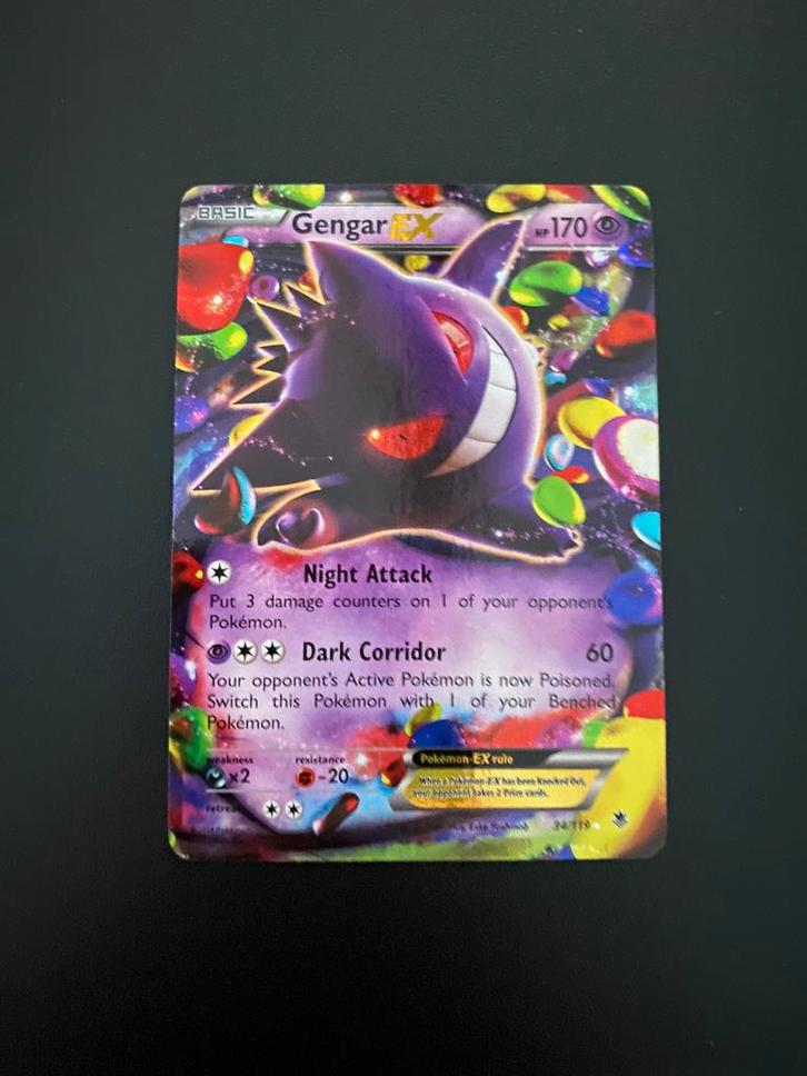 Gengar ex 34/119, Hobby en Vrije tijd, Verzamelkaartspellen | Pokémon, Ophalen