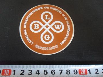 sticker Haarlem LBWG Landelijke Beroepsorganisatie van werke beschikbaar voor biedingen