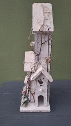 Houten kersthuis met verlichting, Diversen, Kerst, Ophalen of Verzenden, Zo goed als nieuw, N.v.t, N.v.t