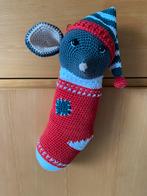 Kerstdecoratie Kerst Sok Muis, handgehaakte, Ophalen of Verzenden, Zo goed als nieuw, Haken, Overige typen