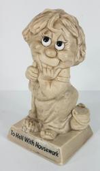 VTG R &W Berries Cos Woman Figurine "To Hell With Housework", Ophalen of Verzenden, Gebruikt