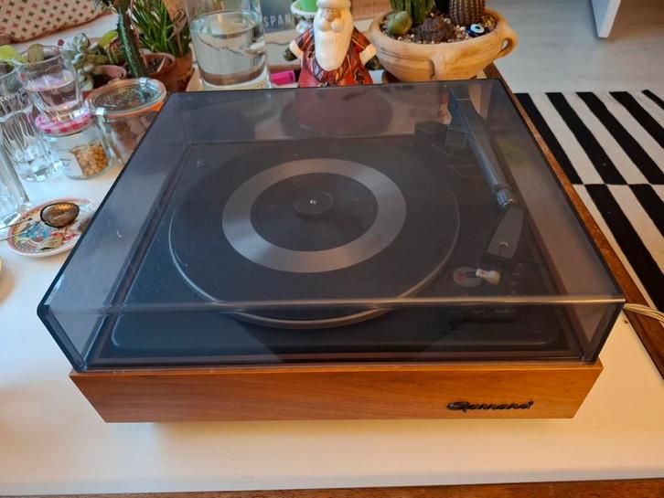Garrard Platenspeler - Vintage met Stofkap, Audio, Tv en Foto, Platenspelers, Gebruikt, Overige merken, Ophalen