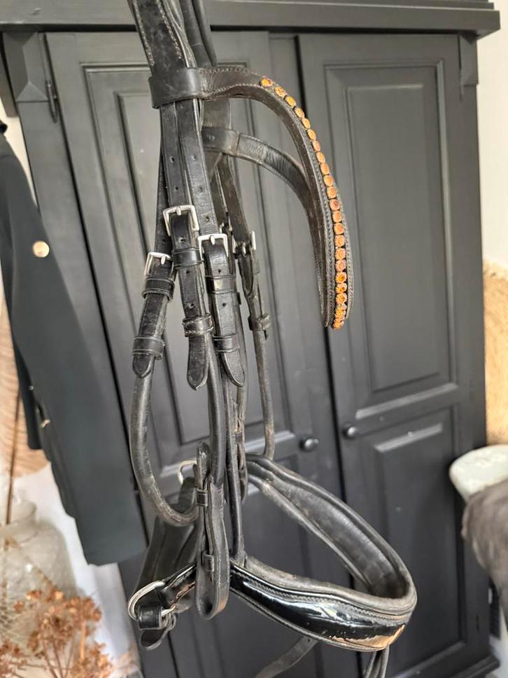 Schockemöhle Hoofdstel full, Dieren en Toebehoren, Paarden en Pony's | Hoofdstellen en Tuigage, Gebruikt, Dressuur, Ophalen of Verzenden