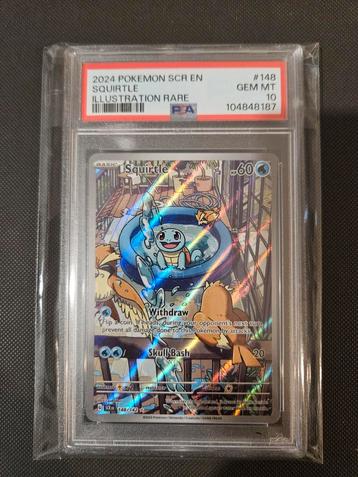 PSA 10 Squirtle Illustration Rare 148/142 beschikbaar voor biedingen