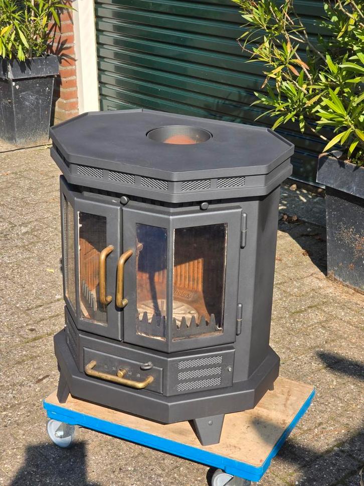 Helex houtkachel, Huis en Inrichting, Kachels, Gebruikt, Vrijstaand, Houtkachel, Hout, Ophalen