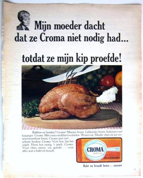 18 vintage advertenties reclames Croma 64-81 baken braden et, Verzamelen, Merken en Reclamevoorwerpen, Gebruikt, Overige typen