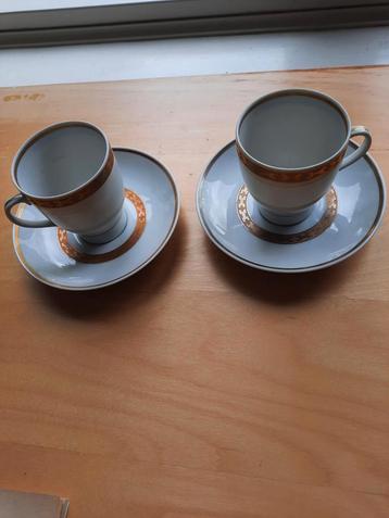2 koffie kop en schotels. Merk Mosa Maastricht. beschikbaar voor biedingen