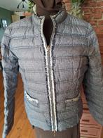 Jas beaumont maat 42 m dons veren grijsblauw, Ophalen of Verzenden, Zo goed als nieuw, Maat 42/44 (L), Blauw