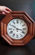 Antieke Vintage Nederlandse KIGA Klok School Pub Wall 8dagen, Ophalen of Verzenden