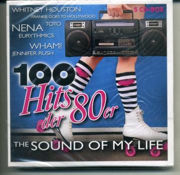 100 Hits Der 80er - The Sound Of My Life 5 CD-BOX 2015 NIEUW beschikbaar voor biedingen