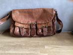 Bruinen leren tas, Sieraden, Tassen en Uiterlijk, Tassen | Schoudertassen, Ophalen of Verzenden, Zo goed als nieuw, Bruin, Leer