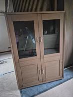 Buffetkast teakhout zware kwaliteit, Huis en Inrichting, Kasten | Buffetkasten, Gebruikt, Glas, Ophalen of Verzenden, Landelijk