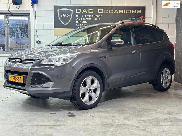 Ford Kuga 1.6 Titanium 4WD|AUTO|CAMERA|OPENDAK|LEER|TREKHAAK, Auto's, Ford, Bedrijf, Te koop, Kuga, 4x4, ABS, Achteruitrijcamera