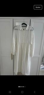 Zomerjurk wit mt M 38 katoen, broderie midi Boho ZARA., Maat 38/40 (M), Wit, Ophalen of Verzenden, Zo goed als nieuw
