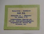 Kampwinkel Jachthaven   VAN ZIJL   Scheendijk  13  BREUKELEN, Verzenden, Zo goed als nieuw, Luciferdoosjes of -merken