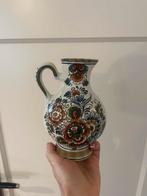 Flora keramiek vaasje - Delfts blauwe stijl, Antiek en Kunst, Ophalen of Verzenden