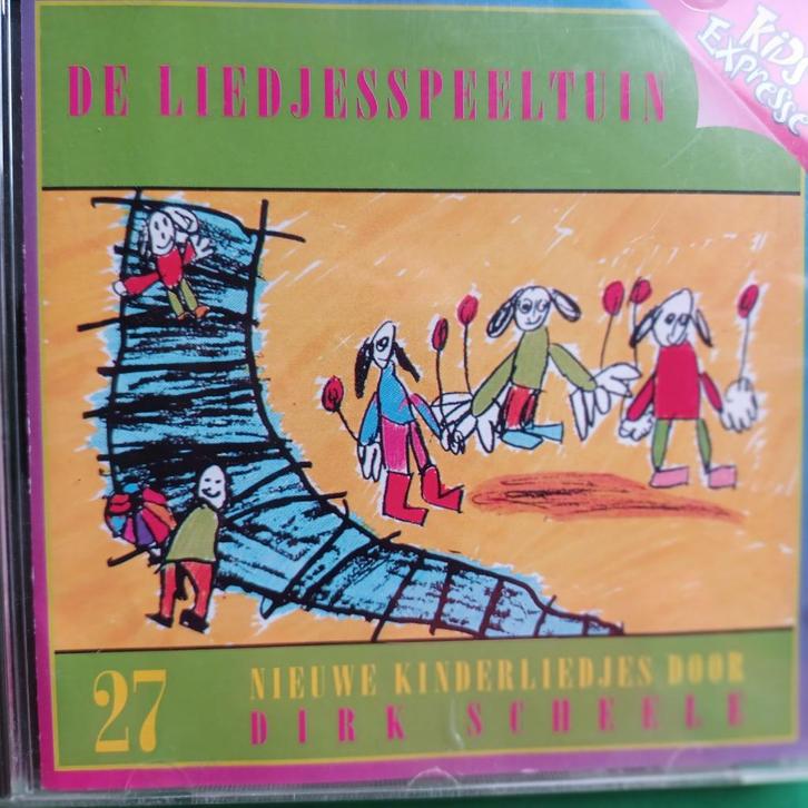 DIRK SCHEELE - DE LIEDJESSPEELTUIN - 27 NIEUWE KINDERLIEDJES, Cd's en Dvd's, Cd's | Kinderen en Jeugd, Zo goed als nieuw, 3 tot 5 jaar