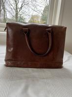 Leren werk / schoudertas in goede staat, Ophalen of Verzenden, Gebruikt, Bruin, Handtas