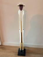 Afrikaanse man beeld decoratie hout, Antiek en Kunst, Ophalen