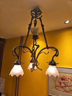antieke bronzen kroonluchter, Ophalen, Gebruikt