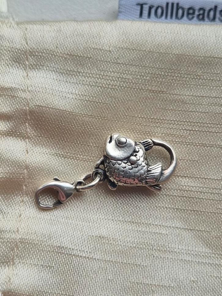 Trollbeads Visslot, Sieraden, Tassen en Uiterlijk, Bedels, Gebruikt, Trollbeads, Zilver, 1 bedel, Verzenden
