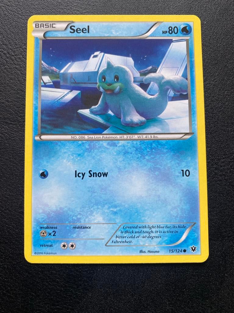 Seel 15/124 Pokémon XY Fates Collide Packfresh Mint, Ophalen of Verzenden, Zo goed als nieuw, Losse kaart