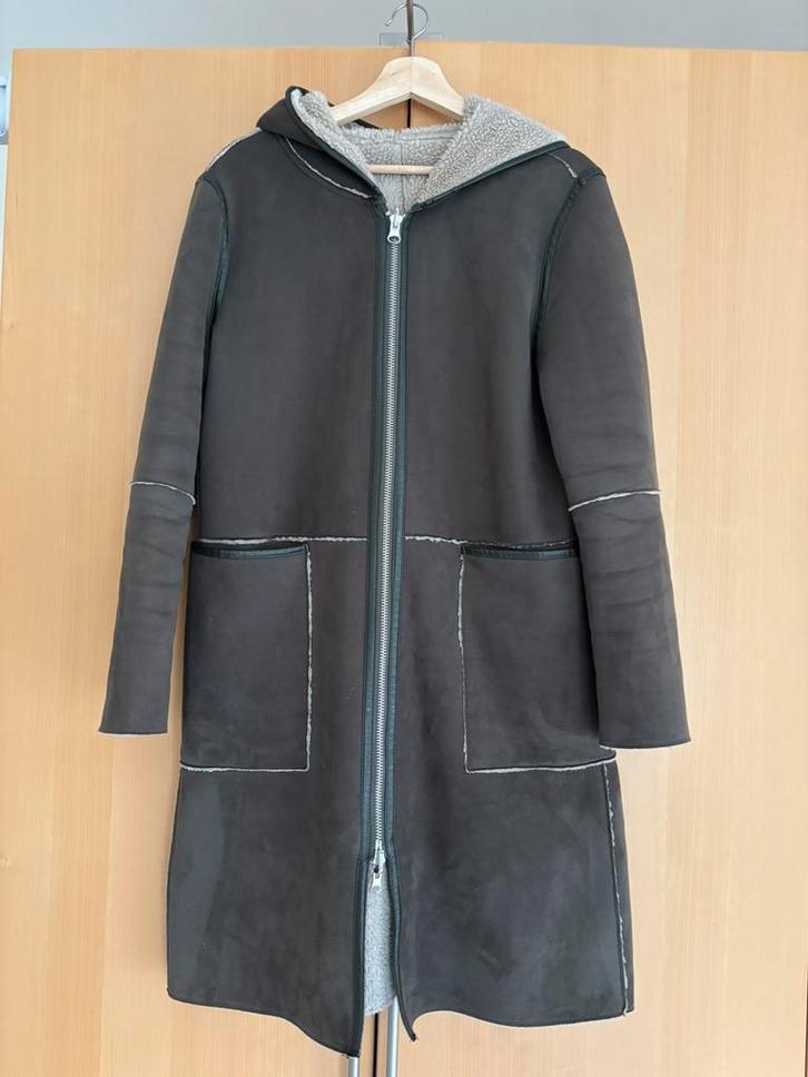 Goosecraft olijf groene lammy coat Maat M, Kleding | Heren, Jassen | Winter, Zo goed als nieuw, Maat 48/50 (M), Groen, Ophalen of Verzenden