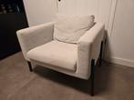 Mooie fauteuil - stoffen stoel, Ophalen, 75 tot 100 cm, Zo goed als nieuw, Metaal